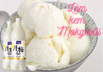 Làm kem Makgeolli cho mùa đông lạnh 